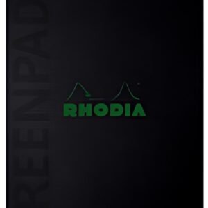RHODIA Bloc reliure intégrale GREENPAD, A5+, ligné, noir