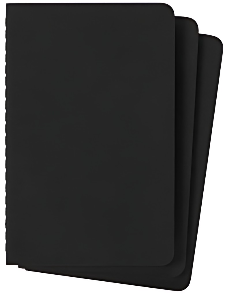 MOLESKINE Cahier, P/A6, ligné, carton, noir