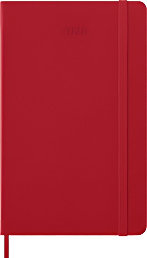 MOLESKINE Agenda 2026, semainier, L/A5, rigide, rouge