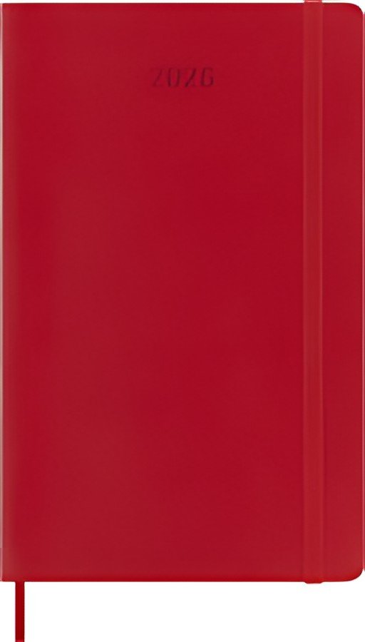 MOLESKINE Agenda 2026, journalier, L/A5, souple, rouge