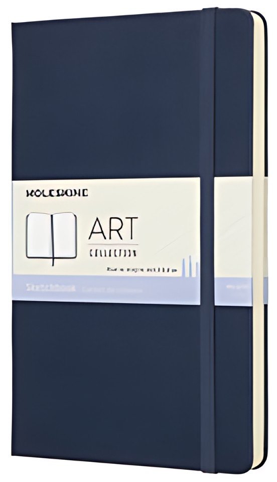 MOLESKINE Carnet de croquis, L/A5, 165 g/m2, rigide, bleu