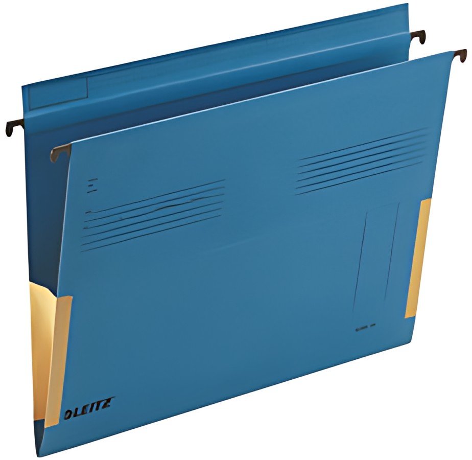 LEITZ Dossiers suspendus SERIE 18, A4, avec soufflets, bleu