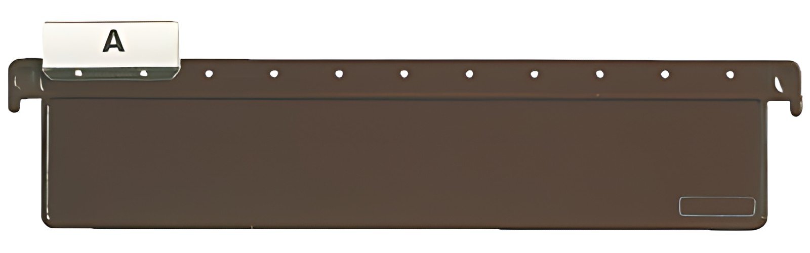 LEITZ Fiche guide pour dossiers suspendus SERIE 18, marron