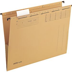 LEITZ dossier suspendu ALPHA, A4, avec soufflets, soude