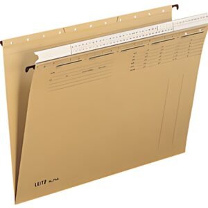 LEITZ Dossiers suspendus ALPHA, A4, avec glissière, soude