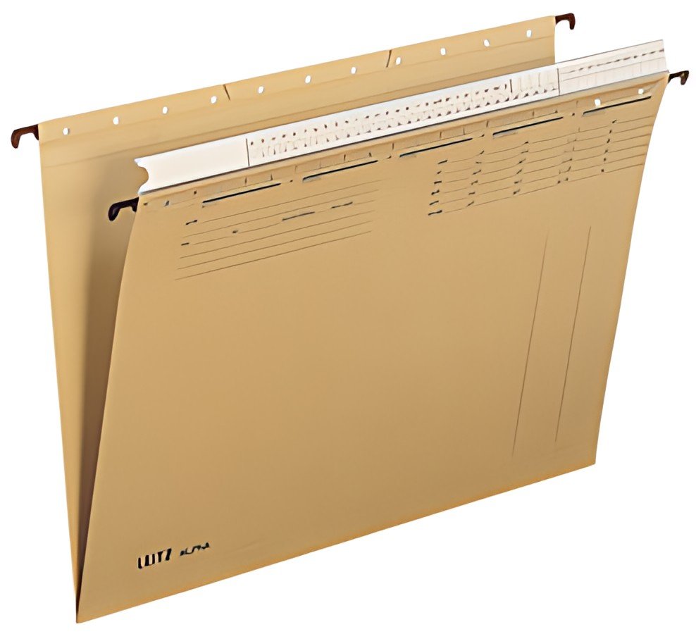 LEITZ Dossiers suspendus ALPHA, A4, avec glissière, soude