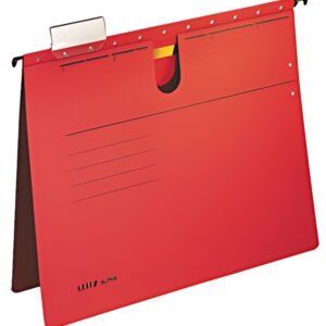 LEITZ Dossiers suspendus ALPHA, A4,reliure commerciale rouge
