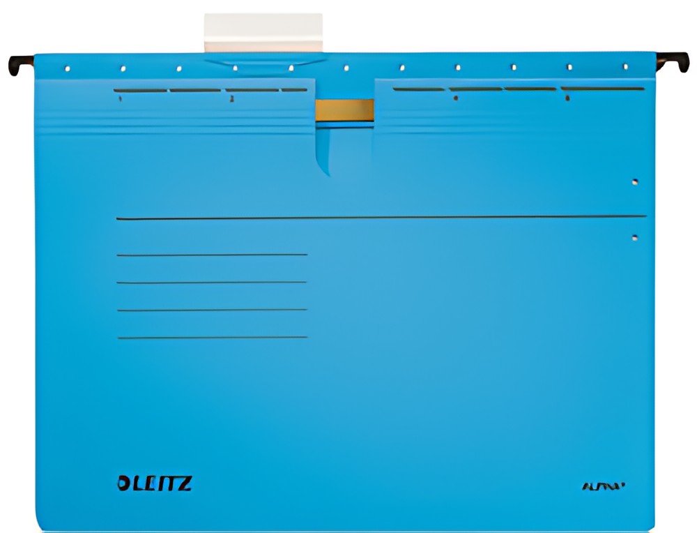 LEITZ Dossiers suspendus ALPHA, A4, reliure commerciale,bleu