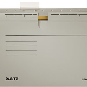 LEITZ Dossiers suspendus ALPHA, A4, reliure commerciale,gris