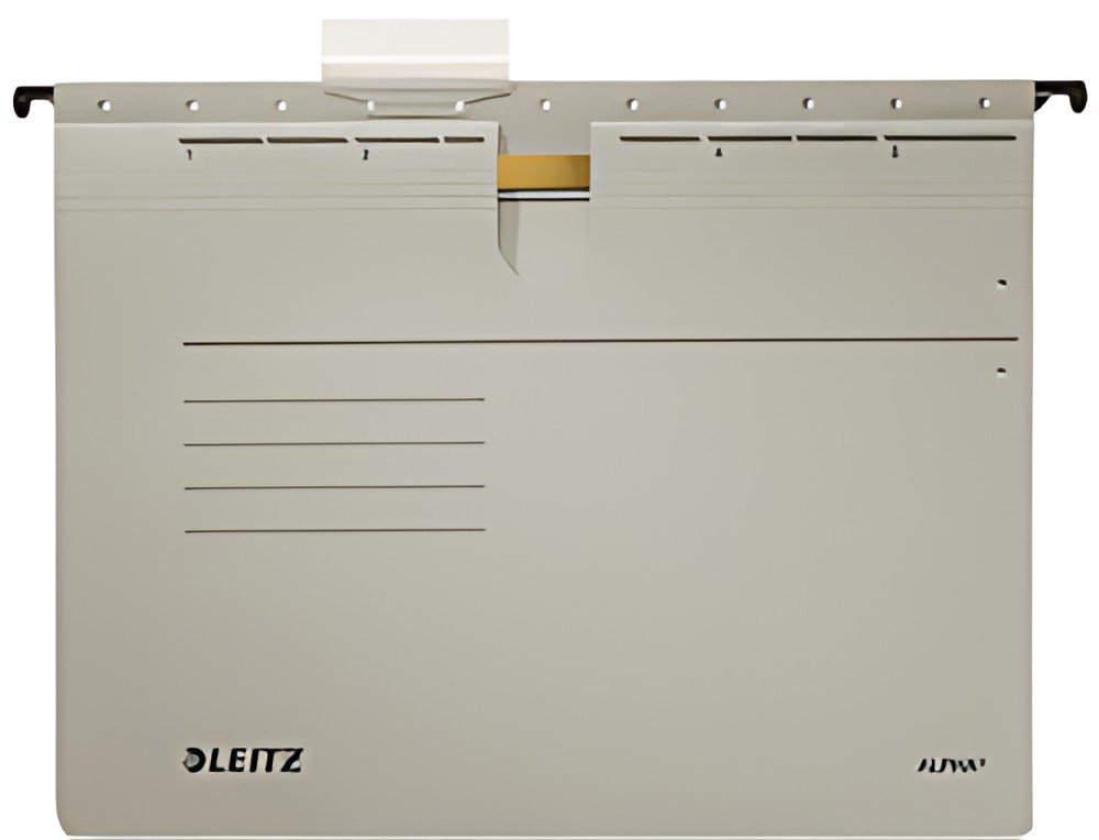 LEITZ Dossiers suspendus ALPHA, A4, reliure commerciale,gris