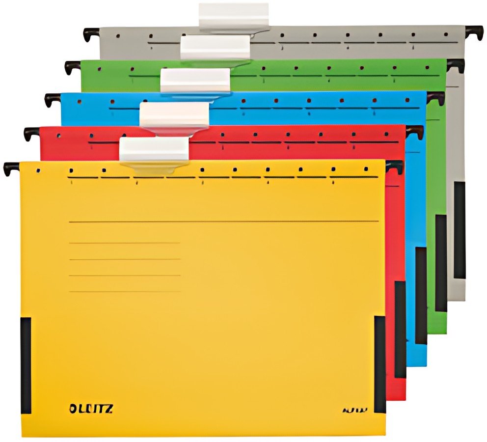 LEITZ Dossier suspendu ALPHA,format A4, avec soufflets,rouge