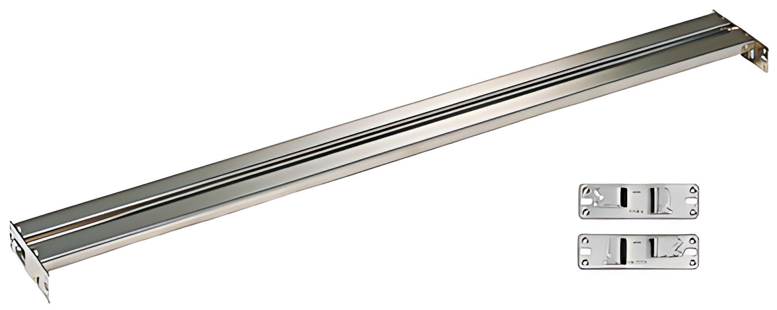 Tige de suspension LEITZ, en métal nickelé, largeur 1000 mm