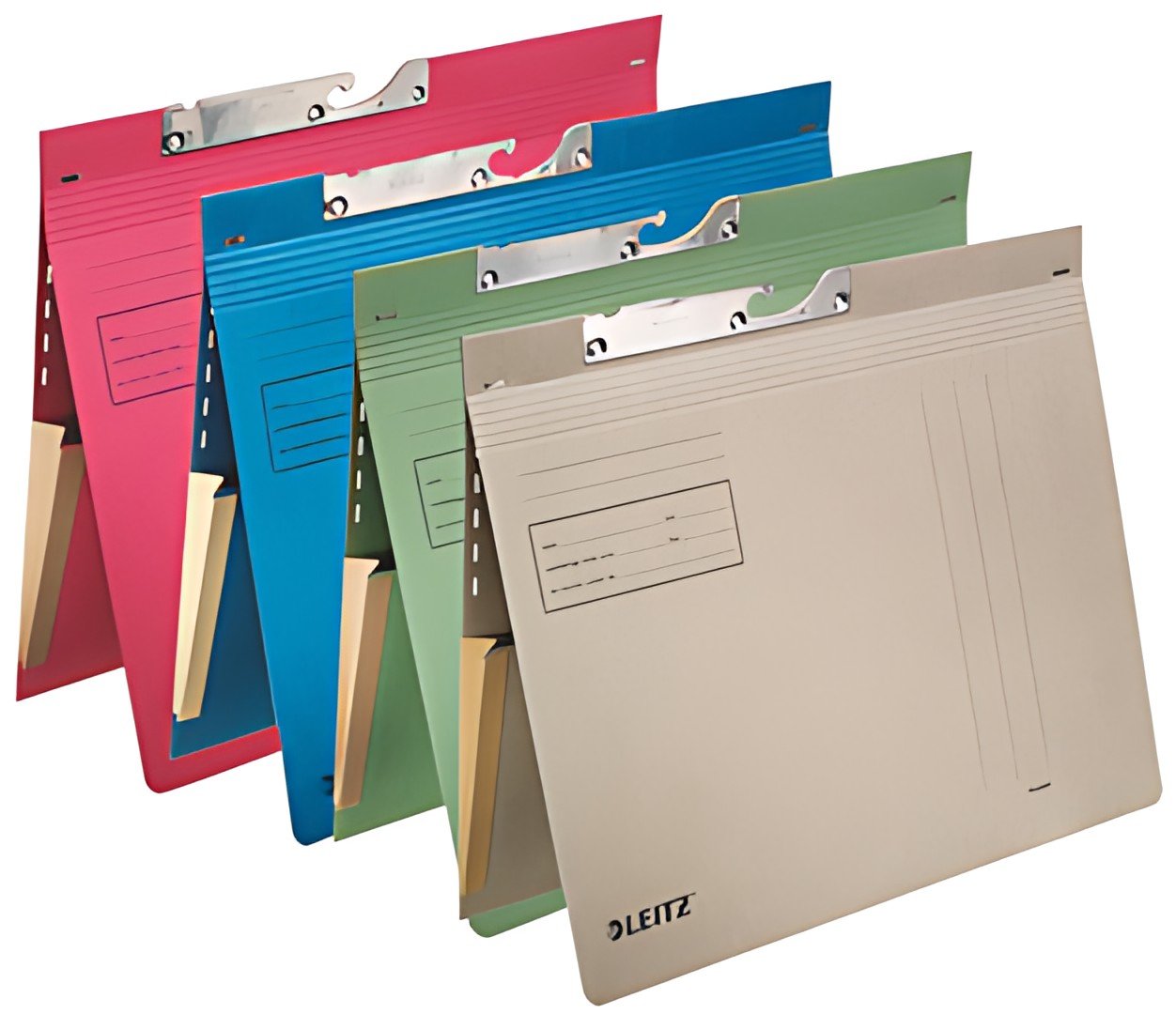 LEITZ dossiers suspendus, avec pochette étirable, A4, rouge