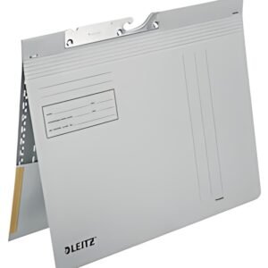 LEITZ Dossiers suspendus, avec pochette, format A4, gris