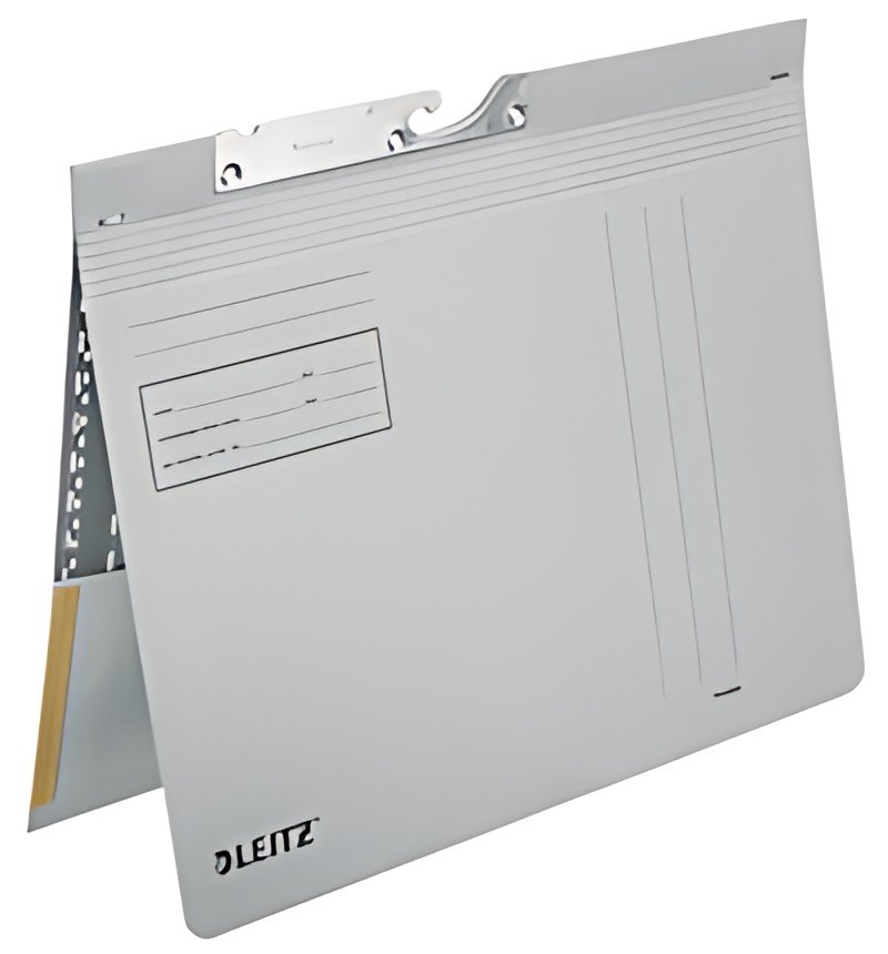 LEITZ Dossiers suspendus, avec pochette, format A4, gris