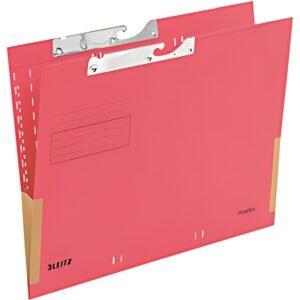 LEITZ dossiers suspendus,  A4, avec soufflets, rouge