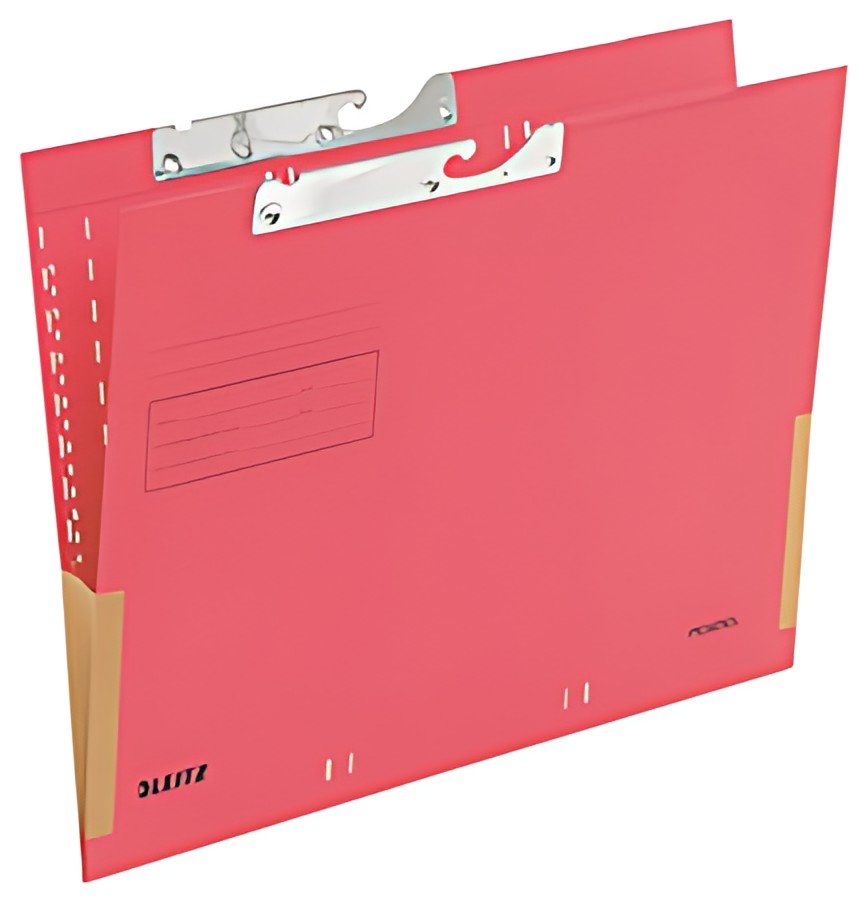 LEITZ dossiers suspendus,  A4, avec soufflets, rouge