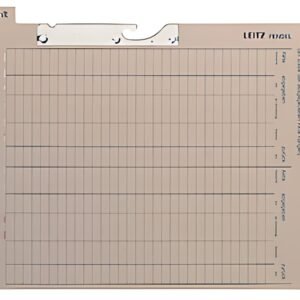 Carte manquante du pendule LEITZ, avec onglet "Manquant", gris