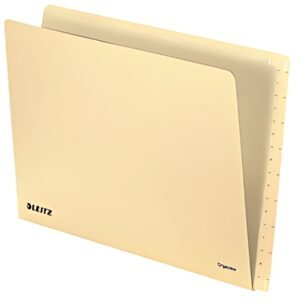 LEITZ Sous-dossier Orgacolor, A4, avec onglet, jaune chamois
