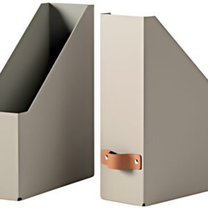 LEITZ Porte-revues Puro, A4, carton, set de 2, beige