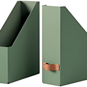 LEITZ Porte-revues Puro, A4, carton, set de 2, vert sauge