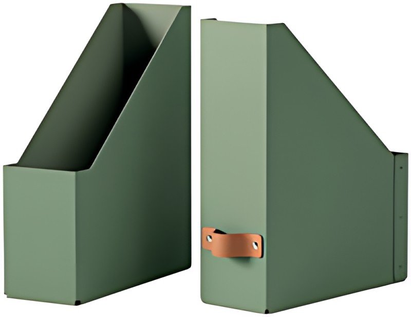 LEITZ Porte-revues Puro, A4, carton, set de 2, vert sauge