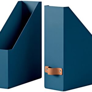 LEITZ Porte-revues Puro, A4, carton, set de 2, bleu nuit