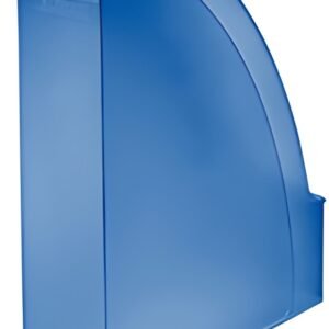 LEITZ Porte-revue Plus, A4, en polystyrène, bleu translucide