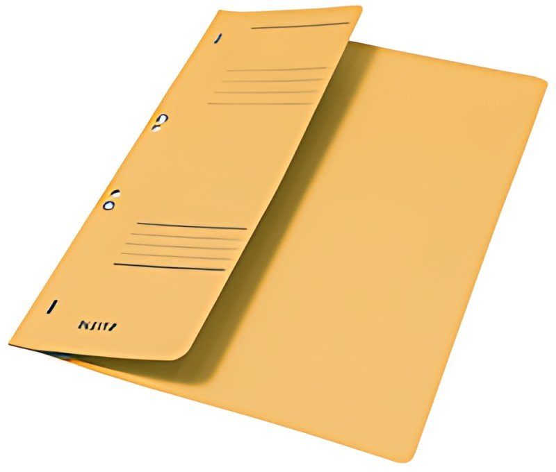 LEITZ Chemise à oeillets, carton manille, A4, jaune