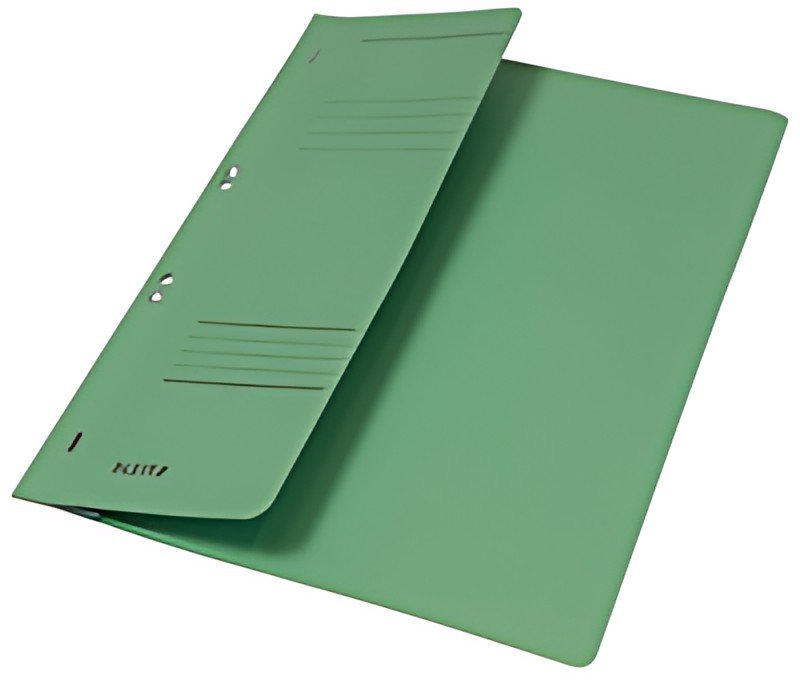 LEITZ Chemise à oeillets, carton manille, A4, vert