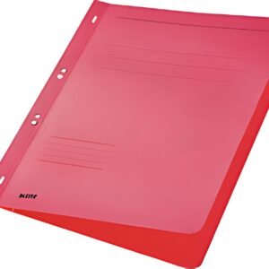 LEITZ chemise à oeillet, carton manila, format A4, rouge