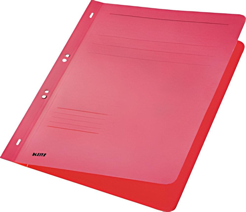 LEITZ chemise à oeillet, carton manila, format A4, rouge