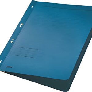 LEITZ Chemise à oeillet, A4, carte lustrée, bleu