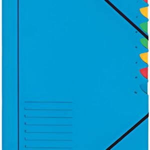LEITZ Chemise trieur, A4, carton, 7 compartiments, vert