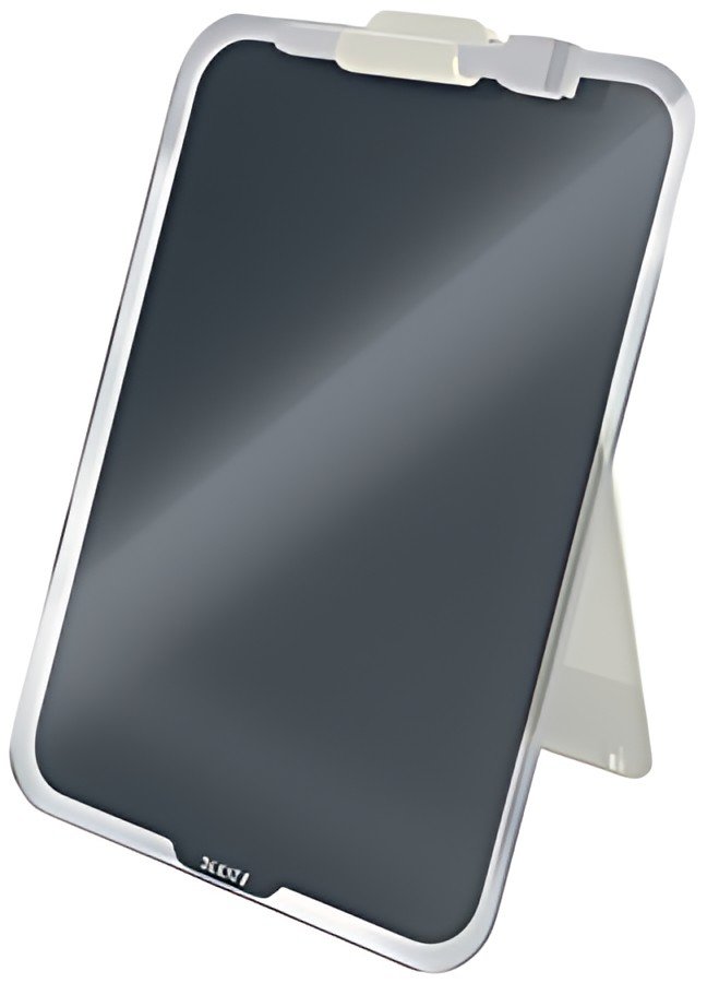 LEITZ Chevalet de bureau en verre Cosy, gris