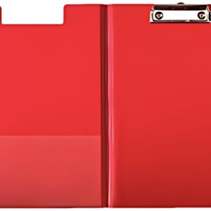 LEITZ Porte-bloc à pince avec rabat, A4, couverture PP,rouge