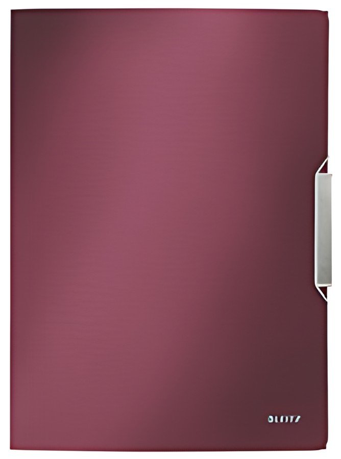 LEITZ Chemise à élastique Style, A4, PP, rouge grenat