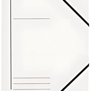 LEITZ Chemise à élastique, format A4, carton, blanc