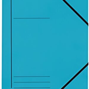 LEITZ Chemise à élastique, format A4, carton, bleu