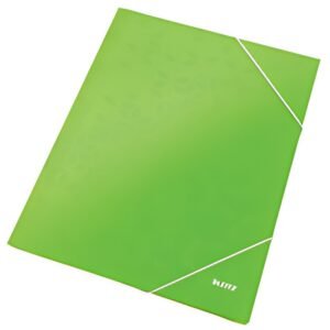 LEITZ Chemise à élastique WOW, A4, carton, vert