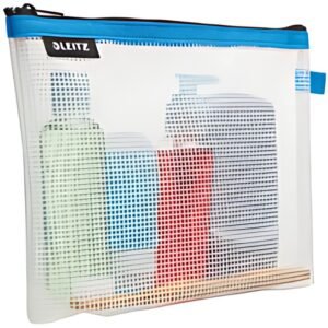 LEITZ Trousse à cosmétique WOW Traveller, transparent/bleu