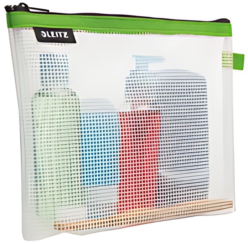 LEITZ Trousse à cosmétique WOW Traveller, transparent/vert