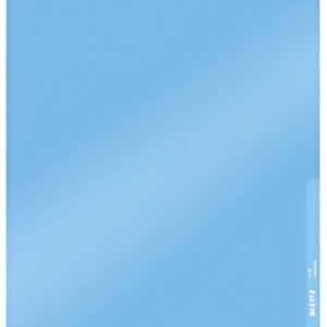 LEITZ pochette transparente Premium, format A4, PVC, bleu,