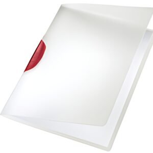 LEITZ Chemise à clip ColorClip, A4, en PP, clip rouge