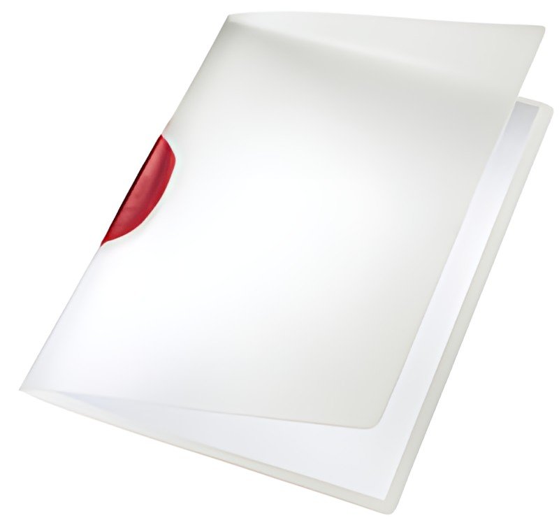 LEITZ Chemise à clip ColorClip, A4, en PP, clip rouge