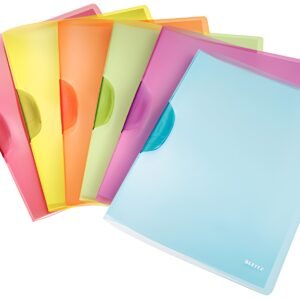 LEITZ Chemise à clip ColorClip Rainbow, A4, en PP, assorti