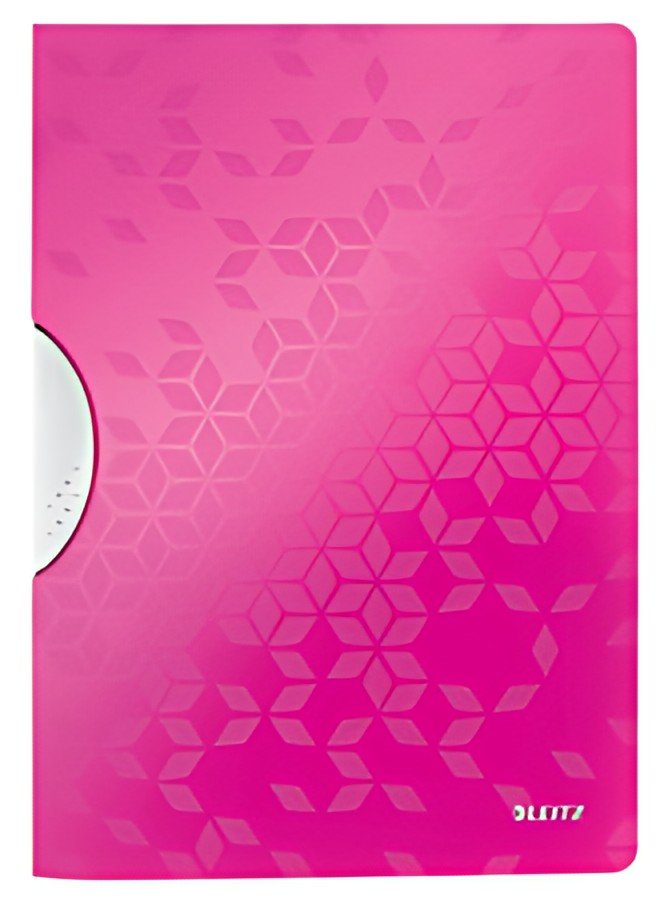 LEITZ Chemise à clip WOW ColorClip, A4, PP, rose métallisé