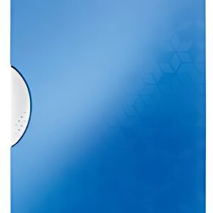 LEITZ Chemise à clip WOW ColorClip, A4, PP, bleu métallisé