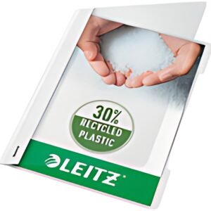 LEITZ chemise à lamelle Standard, format A4, PP, blanc,