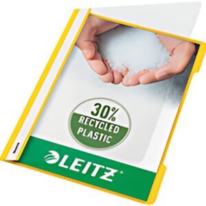 LEITZ chemise à lamelle Standard, format A4, PP, jaune